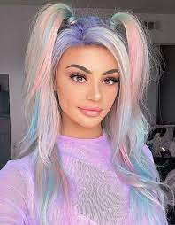 Elegant Colorful Hair Highlights For Celebrity Girls Hair Color Highlights Cool Hair Color Hair Color Crazy