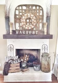 Rustic Fall Fireplace In Neutrals Falldecor Homechanneltv Com Decor Farmhouse Decor Living Room Home Decor