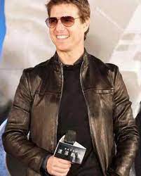 Oblivion Premiere Tom Cruise Jacket Top Celebs Jackets Leather Jacket Jackets Leather Jacket Black