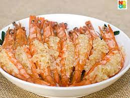 Steamed Prawns With Garlic Recipe Cooking Seafood Recipes Cooking Recipes