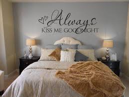 Always Kiss Me Goodnight Wall Decal Vinyl Lettering Wall Etsy Master Bedrooms Decor Bedroom Decor Home Decor