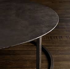 Mercer Metal Round Coffee Table Coffee Tables Restoration Hardware Round Metal Coffee Table Round Coffee Table Zinc Coffee Table