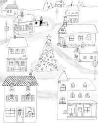 Christmas town scene coloring pages for adults. 12 Free Printable Christmas Coloring Pages The Graphics Fairy