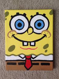 Spongebob Canvas Disney Canvas Paintings Disney Canvas Art Diy Canvas Art