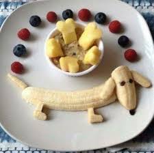 Perrito De Frutas Para Pequenos Fun Kids Food Kids Meals Food Art For Kids