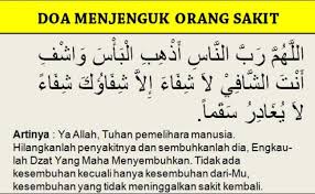 Jadi menjenguk, bukan hanya membawakan buah atau makanan enak, do'a itu lebih penting karena ia butuh cepat sembuh. Doa Untuk Anak Sakit Rumaysho