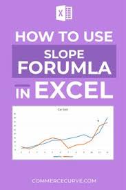 How To Use Slope Formula In Excel Slope Formula Excel Formula Excel