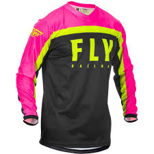 F 16 Jersey 2020 Neon Pink Black Hi Vis Youth Extra Large