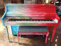 Green painted piano {annie sloan chalk paint}. Home Eclipse At Blue Moon In Wilmington Nc Painted Pianos Painted Piano Piano Decor