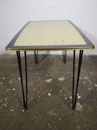 Only 3 available and it's in 1 person's cart. Kidney Shaped Dining Table With A Gold Rim 1950s For Sale At Pamono