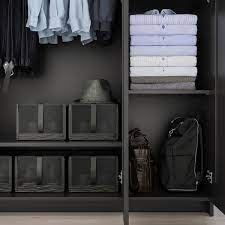 Bought from online store for 5600 rupees including 600 rupees shipping. Brimnes Wardrobe With 3 Doors Black 46x74 3 4 Ikea