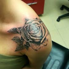 But the most common areas are the forearm and the shoulder. Rose Tattoo Rose Tattoos For Men Rose Shoulder Tattoo Shoulder Tattoo
