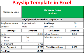5 basic payslip template word salary slip basic payslip template with regard rating free download. Payslip Template In Excel Build A Free Excel Payslip Template