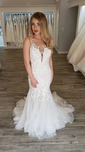 Floral Gown With 3d Lace In 2020 Illusion Neckline Wedding Dress Mermaid Illusion Neckline Wedding Dress Ball Gown Wedding Dress