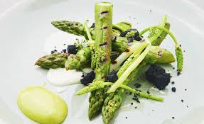 Recette D Asperges Confites Amande Et Comte Vegetal Par Alain Ducasse In 2020 Brussel Sprout Sprouts Vegetables