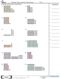 Use the pictures to write the 10s and 1s in each square. Value Place Value Worksheets Free Distance Learning Worksheets And More Commoncoresheets