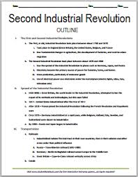 Second Industrial Revolution Free Printable History Outline World History Classroom High School World History History Classroom