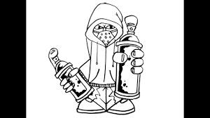 How To Draw Graffiti Character Graffiti Karakter Youtube