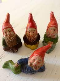 Vintage Made In Japan Gnome Figurines Etsy Gnomes Gnome Art Garden Gnomes Costume