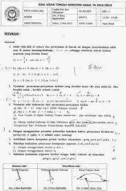 Contoh Soal Matematika Murni Mata Pelajaran