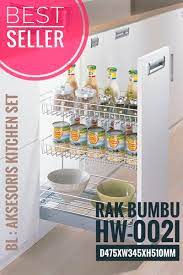Harga kitchen set atas 3 pintu lemari dinding rak dapur dahlia kc wu 120. Jual Aksesoris Kitchen Set Rak Piring Dimensi 475 Chrome Di Lapak Aksesoris Kitchen Set Bukalapak