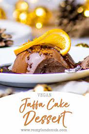 Easy Vegan Jaffa Cake Dessert Romy London Uk Recipe Vegan Christmas Recipes Desserts Vegan Snack Recipes