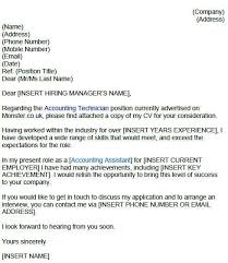 Wow your future employer with this simple cover letter example format. Accounting Technician Cover Letter Example Cover Letter Example Letter Example Cover Letter For Resume