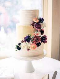 Pops Of Pretty Wedding Cake Fresh Flowers Wedding Cakes With Flowers Floral Wedding Cakes