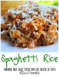 Spaghetti Rice Homemade Meat Sauce Ground Sausage Recipes Ground Italian Sausage Recipes