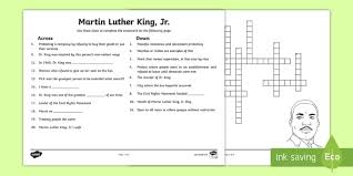 Maybe you would like to learn more about one of these? Martin Luther King Jr Crossword Teacher Made
