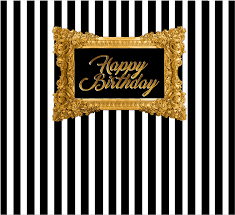 4.7 out of 5 stars. 7x5ft Black White Stripes Wall Gold Frame Happy Birthday Custom Photo Studio Backdrop Background Vinyl 220cm X 150cm Background Aliexpress