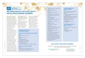 See past project info for mckee insulating co. Nia Announces The 2020 Safety Excellence Award Winners Insulation Outlook Magazine