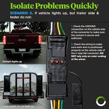 They also provide the vehicle side connector too which i don't need as the tow vehicle already has that installed. 4 Way Flat Trailer Wiring Tester Nickel Plated Copper Terminals Male Female Continuity Test 4 Pin Trailer Light Wire Circuit Tester Walmart Com Walmart Com