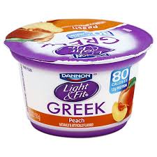 Hello, we provide concise yet detailed articles on fit choices: Dannon Light Fit Yogurt Greek Nonfat Gluten Free Peach 5 3 Oz Safeway