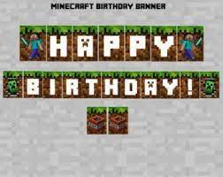 Each letter is a4 paper size 210x297mm. Minecraft Happy Birthday Banner Printable Free Novocom Top