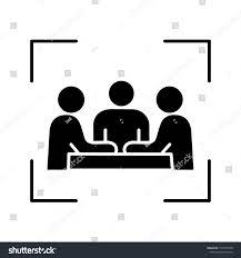 Partners Investors Businessmen Glyph Icon Company Meeting Conference Friends Colleagues Coworkers Board Of Directo Icon Company Glyph Icon Business Man