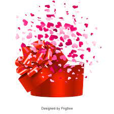 Valentine S Vector Gift Vector Petals Vector Valentines Easter Images Free Valentines Gift Box