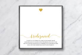 There are countless bridesmaid proposal cards out there and it can feel impossible to choose just one! What To Write In A Bridesmaid Thank You Card Baublebible Com