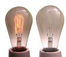 The filament is enclosed in a glass bulb with a vacuum or inert gas to protect the filament from oxidation. Incandescent Light Bulb Wikipedia