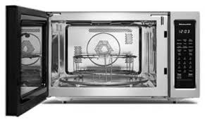 On top of that, the microwave convection increases the speed of cooking, while crispwave™ microwave technology allows the microwave oven to be used for grilling and frying. Kitchenaid Kmcc5015gss 22 1 50 Cu Ft Countertop Convection Microw