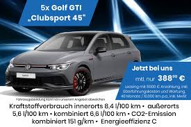 The volkswagen golf (listen ) is a compact car produced by the german automotive manufacturer volkswagen since 1974, marketed worldwide across eight generations. 5x Golf Gti Clubsport 45 Zehder Highlight Leasing Autohaus Zehder In Cham