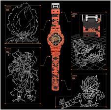 A big watch case with a 3d presence. G Shock X Dragon Ball Z Ga110jdb 1a4 Limited Edition Price Pictures And Specifications
