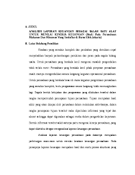 Terhadap diskusi dan analisis manajemen investor tentang rasio&rasio keuangan adalah berguna dalam mengambil keputusan atas investasi. Doc A Judul Analisis Laporan Keuangan Sebagai Salah Satu Alat Untuk Menilai Kinerja Keuangan Studi Pada Perusahaan Lia Lantika Academia Edu