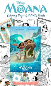 This collection includes mandalas, florals, and more. Moana Coloring Pages And Activity Sheets