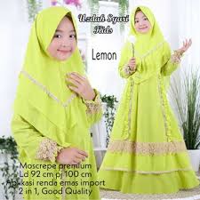 Scopri ricette, idee per la casa, consigli di stile e altre idee da provare. Bisa Cod Baju Gamis Anak Perempuan Set Hijab Bahan Katun Madinah Lucu Murah Warna Kuning Lemon Shopee Indonesia