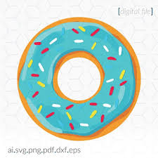 Download Blue Donut Layered Svg File For Cutting And Printing Donut Etsy SVG, PNG, EPS, DXF File