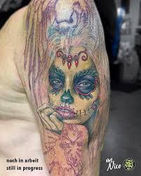 Dia de los muertos tattoo. Allstyle Tattoo Berlin Friedrichshain Dia De Los Muertos Tattoo