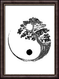 Yin Yang Bonsai Tree Instant Download Japanese Buddhist Zen Wall Art Print In 2020 Zen Wall Art Yin Yang Art Bonsai Tree Tattoos