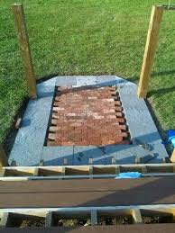 See more ideas about pool pavers, pool, pavers. Salvaged Brick And Concrete Pavers For Small Patio At Base Of Above Ground Pool Concrete Paver Patio Above Ground Pool Decks Above Ground Pool
