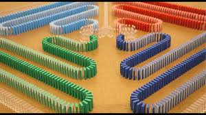 Amazing COLOR CHANGING Dominoes! (Part 1) - YouTube
